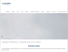 Tablet Screenshot of dyrlaegen-fredensborg.dk
